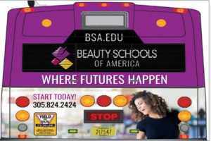 Beauty Schools of America Bus Wrap 1